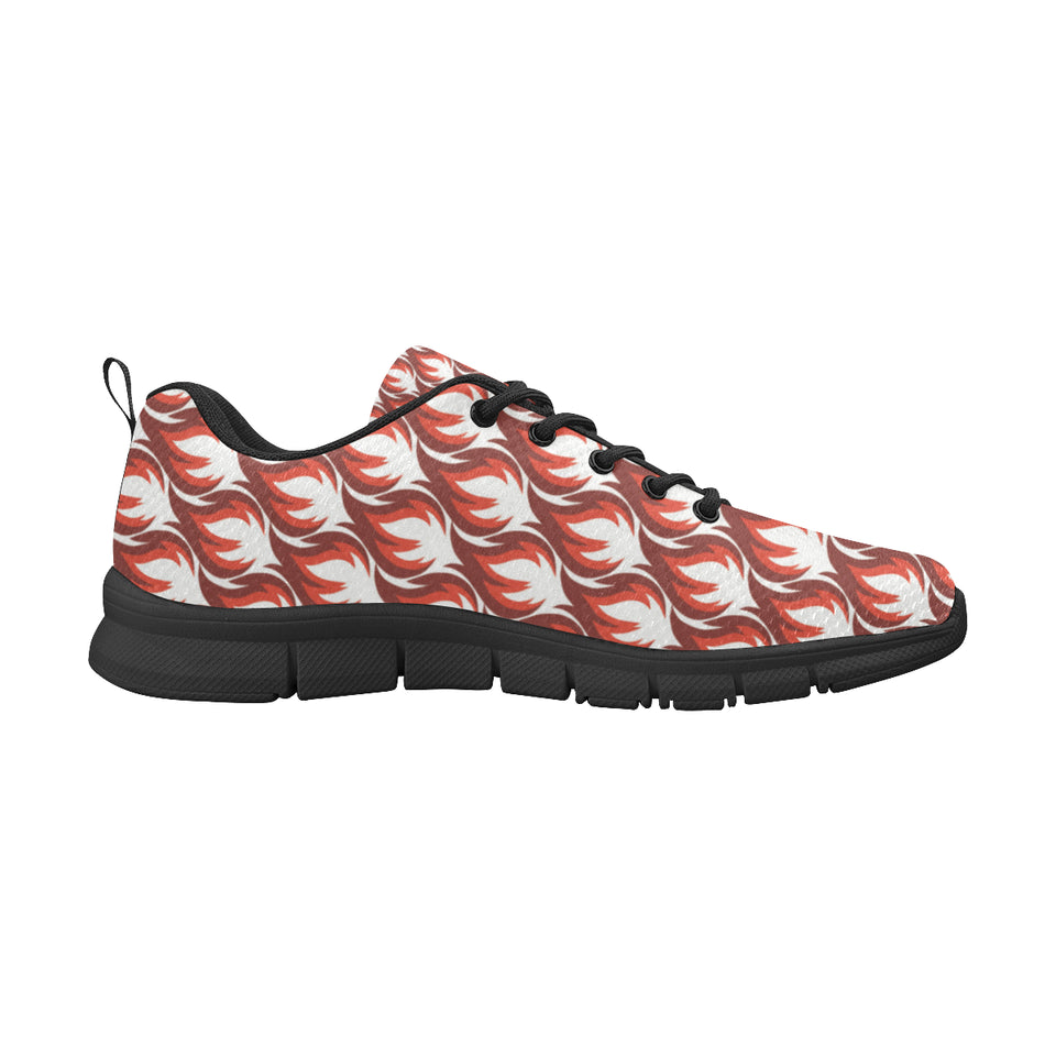 Fire flame symbol design pattern Men's Sneaker Shoes