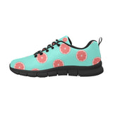 Grapefruit green background Women's Sneaker Shoes