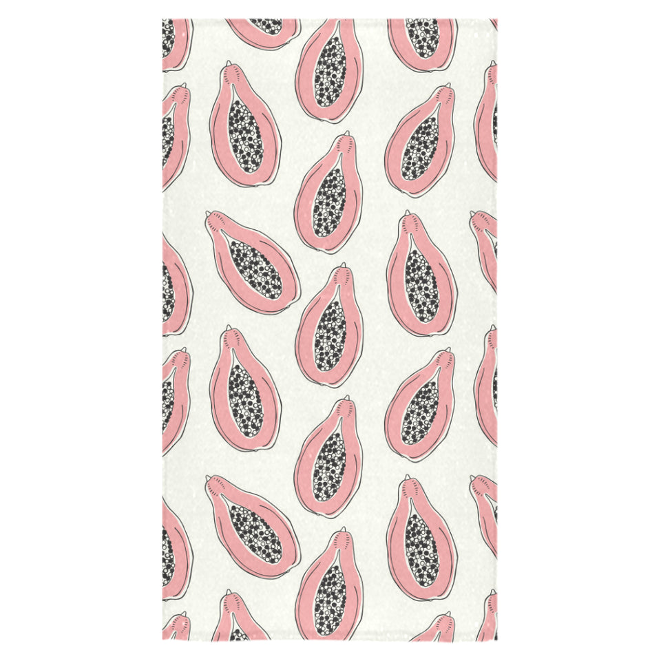 papaya pattern Bath Towel
