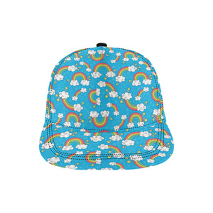 Rainbows Sky Clouds Pattern All Over Print Snapback Cap