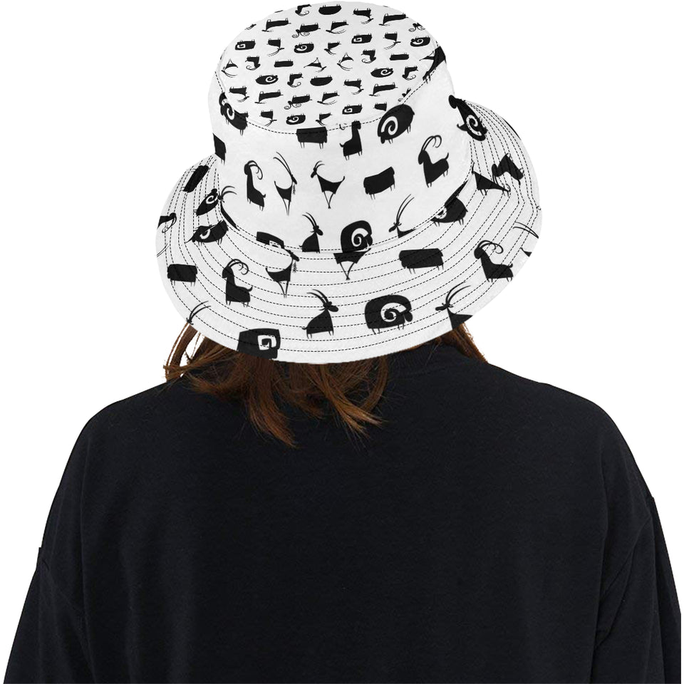 Goat ram pattern Unisex Bucket Hat