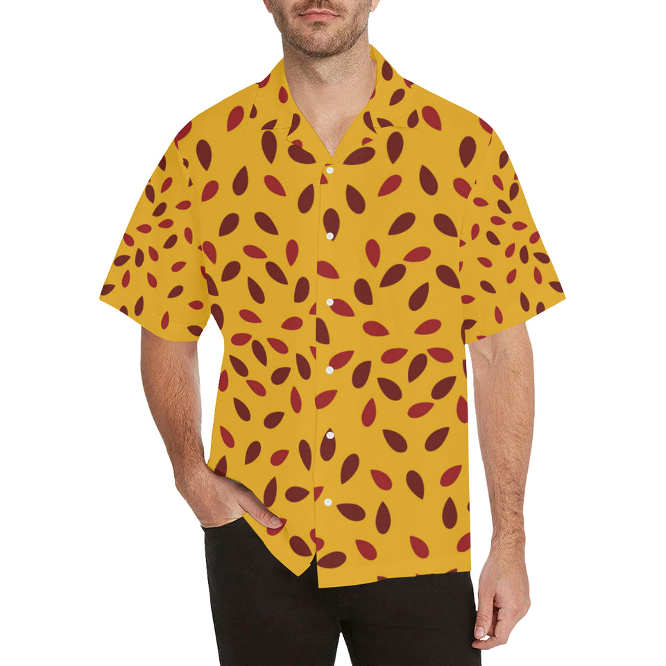 Passion fruit texture Men's All Over Print Hawaiian Shirt