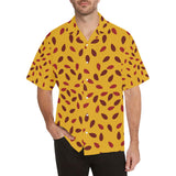 Passion fruit texture Men's All Over Print Hawaiian Shirt