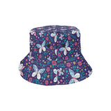 Colorful butterfly flower pattern.eps Unisex Bucket Hat