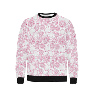 Sketch guava pattern Men's Crew Neck Sweatshirt