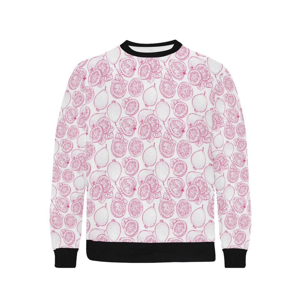 Sketch guava pattern Men's Crew Neck Sweatshirt