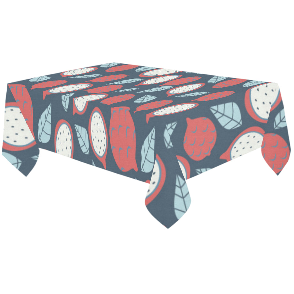 dragon fruits dark blue background Tablecloth