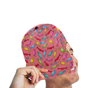 Colorful wrapped candy pattern All Over Print Snapback Cap