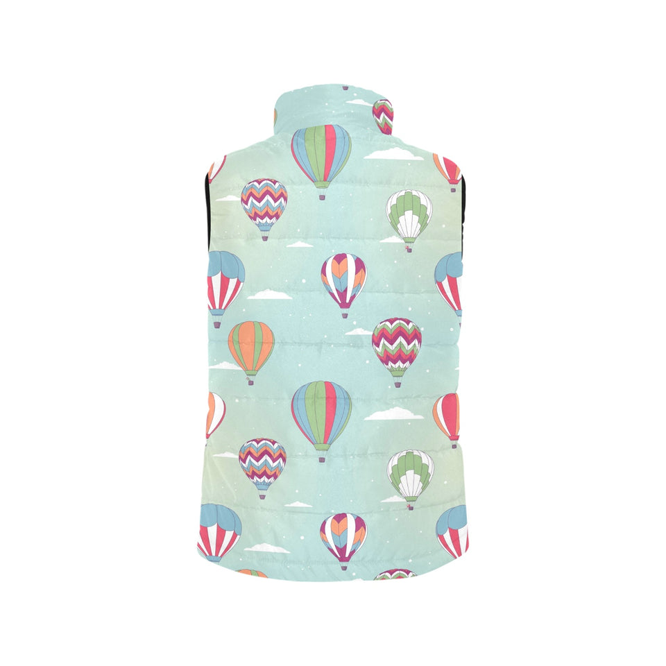 Hot Air Balloon design Pattern Women's Padded Vest