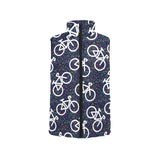 Bicycle Pattern Print Design 03 Men's Padded Vest
