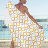Horseshoes Pattern Print Design 03 Beach Towel