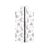 Watercolor cute rabbit pattern Women's Padded Vest