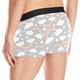 Cute rainbow clound star pattern Men's All Over Print Boxer Briefs Men's Underwear
