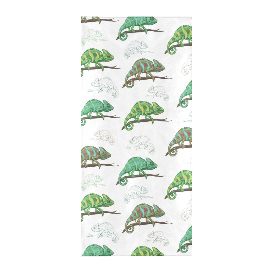 Chameleon lizard pattern Beach Towel
