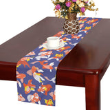 Goldfish Pattern Print Design 04 Table Runner