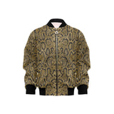 Snake skin pattern Kids' Boys' Girls' Bomber Jacket
