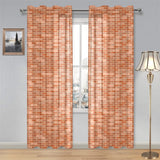 Brick Printed Pattern Print Design 02 Gauze Curtain