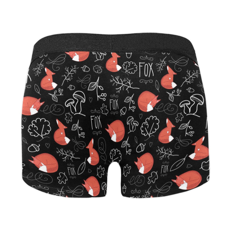 fox sleeping fox pattern Men's All Over Print Boxer Briefs Men's Underwear