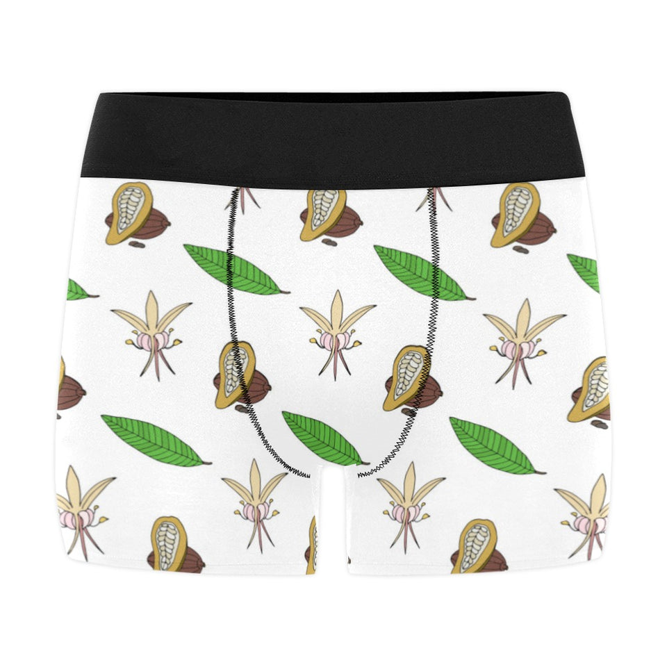 Color hand drawn cacao pattern Men's All Over Print Boxer Briefs Men's Underwear
