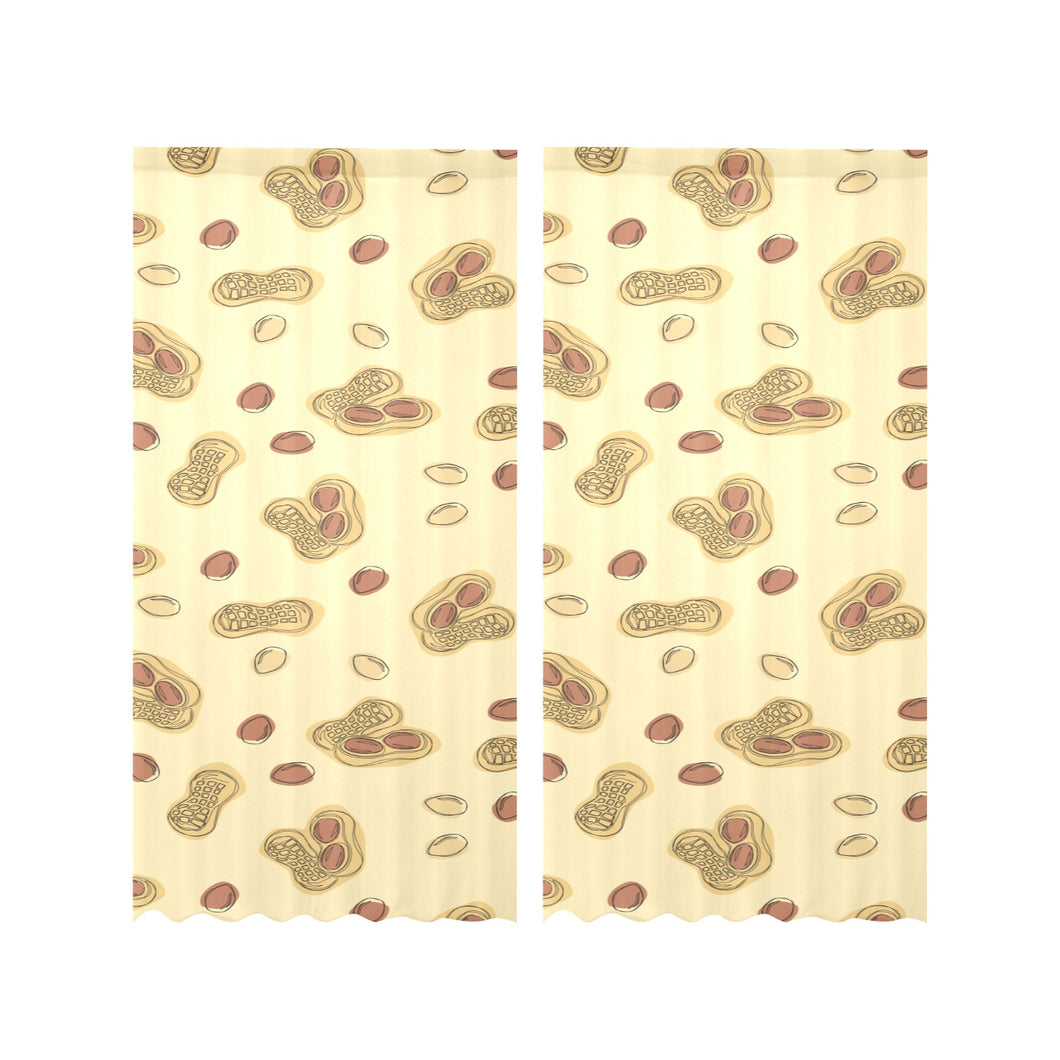 peanuts design pattern Gauze Curtain