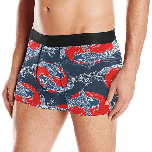 Koi Fish Carp Fishs hand drawn japanese art Men's All Over Print Boxer Briefs Men's Underwear