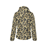 Goldfish Pattern Print Design 01 Women's Padded Hooded Jacket