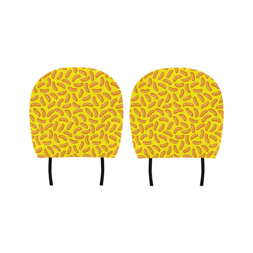 Sausage Pattern Print Design 01 Car Headrest Cover