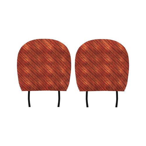 Wood Printed Pattern Print Design 03 Car Headrest Cover