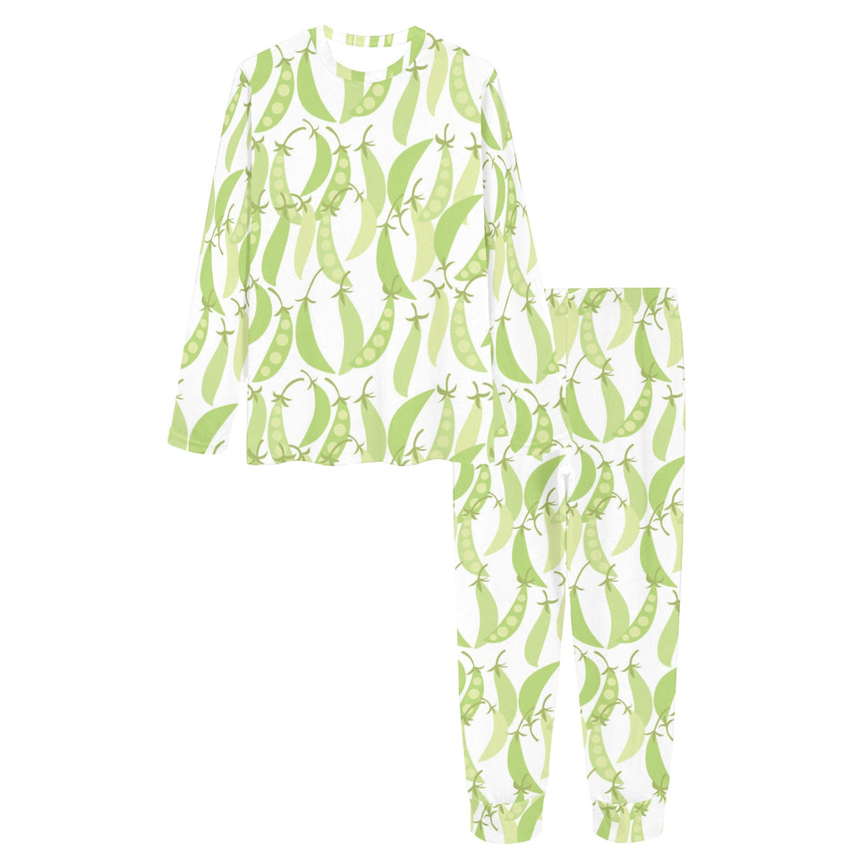 Green Peas Pattern Print Design 03 Women's All Over Print Pajama Set