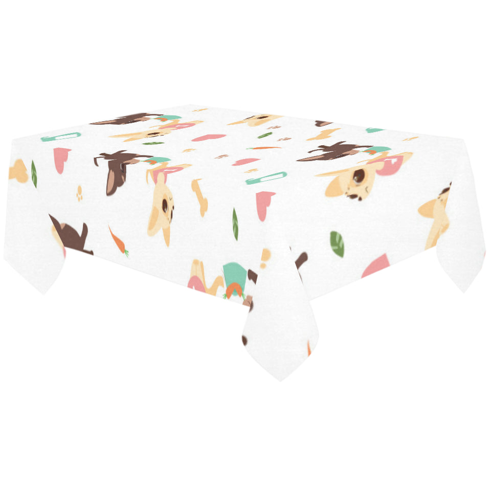Cute Chihuahua puppie pattern Tablecloth