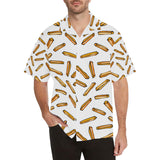 French fries potato pattern Men's All Over Print Hawaiian Shirt
