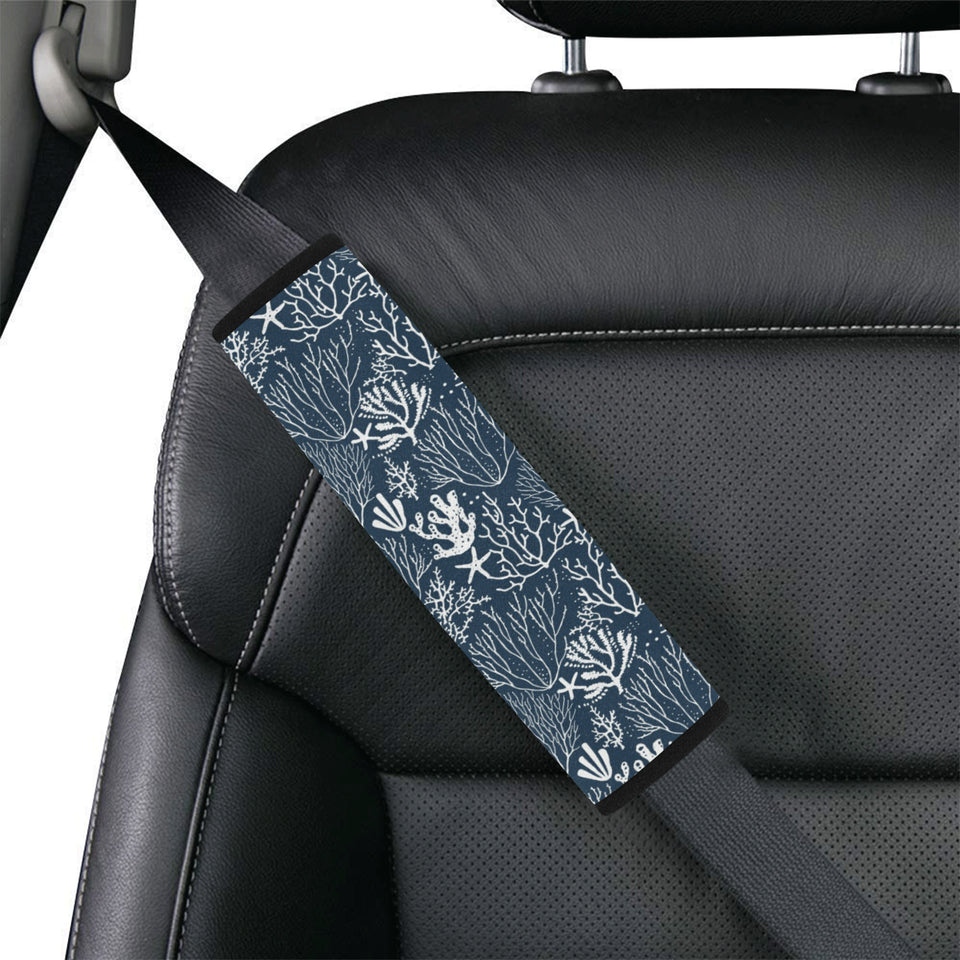 Coral Reef Pattern Print Design 05 Car Seat Belt Cover