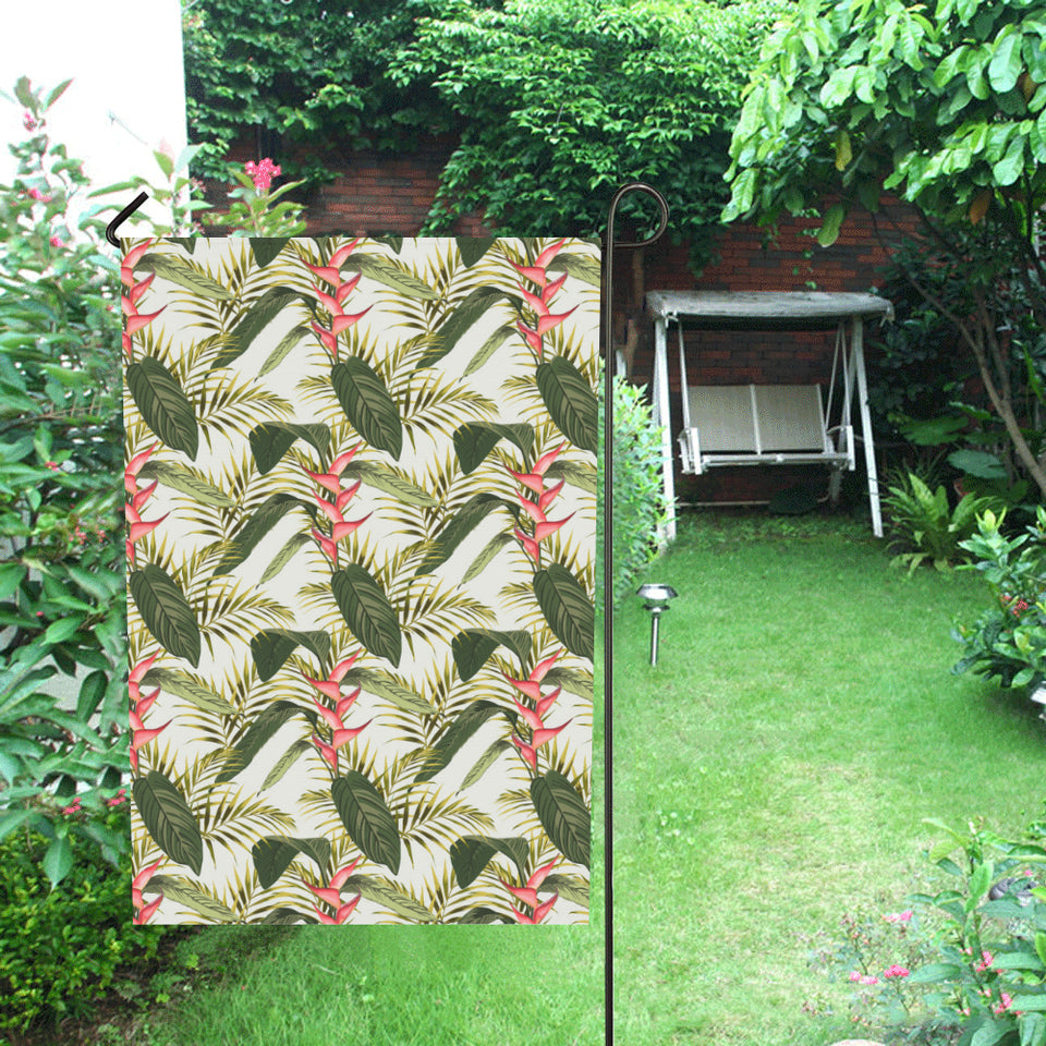 heliconia pattern House Flag Garden Flag