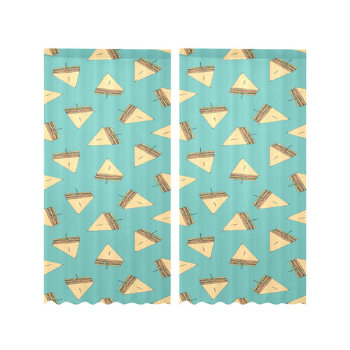 Sandwich Pattern Print Design 03 Gauze Curtain