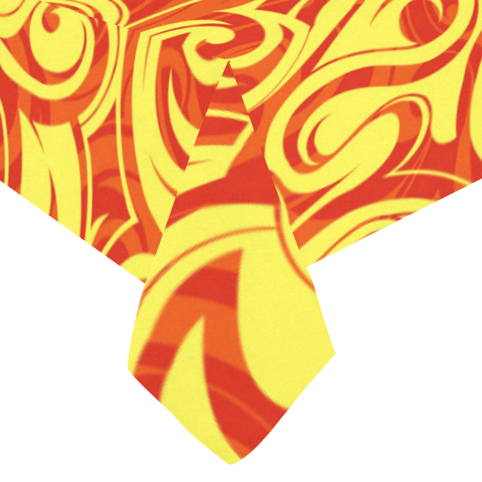 Fire flame design pattern Tablecloth