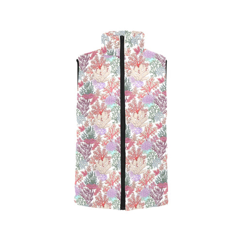 Coral Reef Pattern Print Design 03 Men's Padded Vest