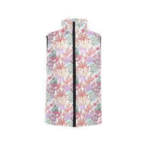 Coral Reef Pattern Print Design 03 Men's Padded Vest