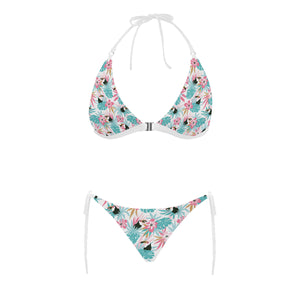 Toucan tropical flower leave pattern Sexy Bikinis Two-Piece Swimsuits