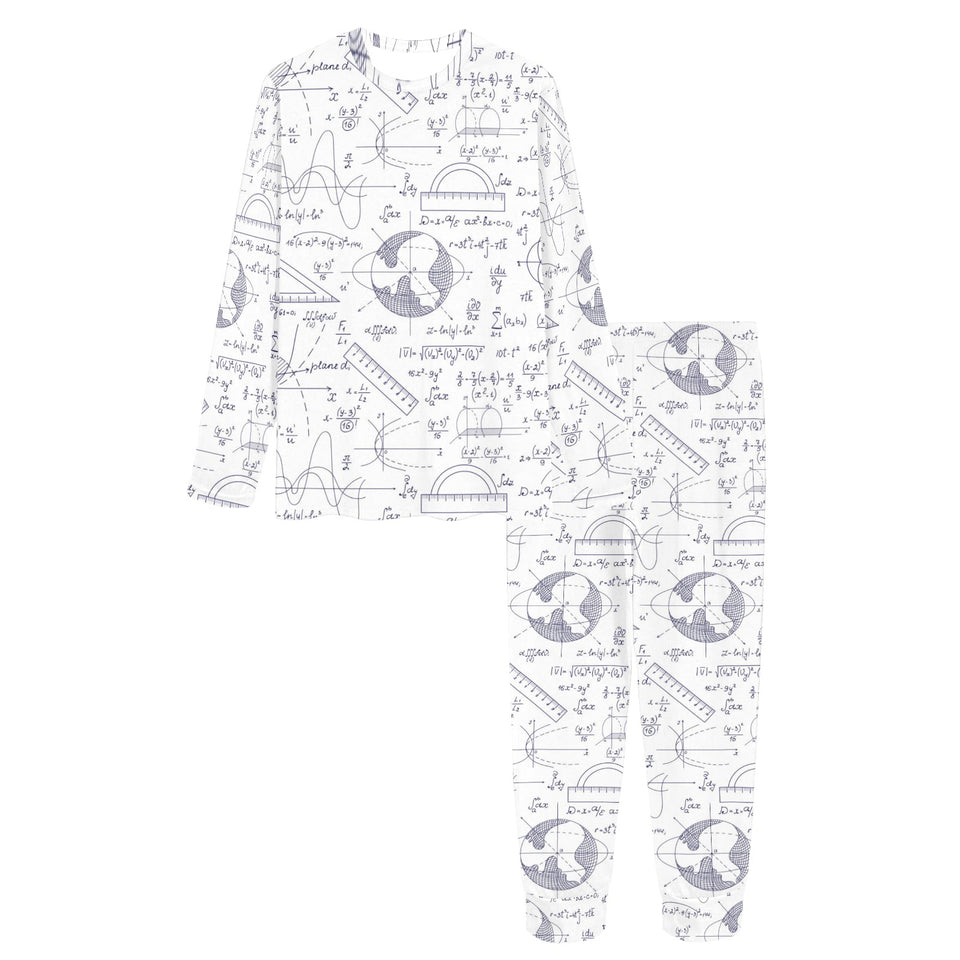 Math Pattern Print Design 03 Women's All Over Print Pajama Set