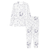 Math Pattern Print Design 03 Women's All Over Print Pajama Set