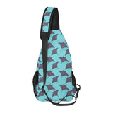 Stingray Pattern Print Design 02 All Over Print Chest Bag