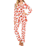 Canada Pattern Print Design 02 Women's Long Pajama Set