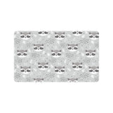 Cute raccoons leaves dot Doormat