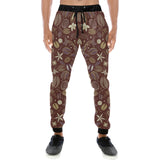 Coffee bean flower pattern Unisex Casual Sweatpants