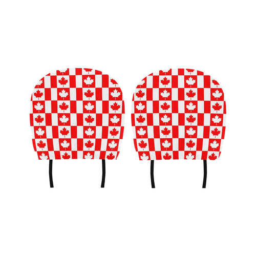 Canada Pattern Print Design 05 Car Headrest Cover