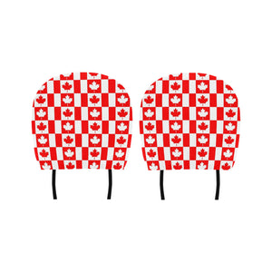 Canada Pattern Print Design 05 Car Headrest Cover