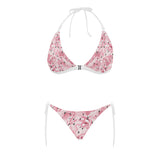 Pink flamingos pattern background Sexy Bikinis Two-Piece Swimsuits