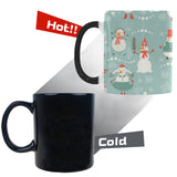 Cute snowman pattern Morphing Mug Heat Changing Mug
