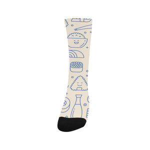 Cute sushi icon pattern Crew Socks