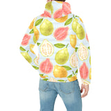 Guava design pattern Men's Padded Hooded Jacket